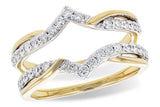 14K Gold & Diamond Twisted Ring Guard DWB-24756