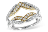 14K Yellow & White Gold Diamond Ring Guard DWB-24759