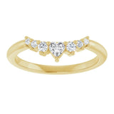 14K Gold Diamond Curved Ring DWB-24771
