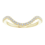 14K Gold Diamond Curved Ring DWB-24773