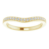 14K Gold Diamond Curved Ring DWB-24775