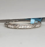 14K White Gold Filigree Diamond Ring DWB-24777