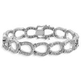 Kelly Herd Horseshoe Bracelet Sterling Silver SCZ-10020