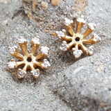 14k Yellow Gold Diamond Earrings Jackets DER-25869