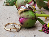 14k Yellow Gold Marquise Diamond Wedding Set - DEJ-24255