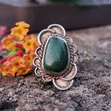 Sterling Silver Green Turquoise Ring SSJ-12838