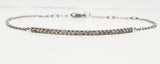 14k White Gold Diamond Bar Adjustable Bracelet   DBR-23134