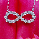 14k White Gold Diamond Infinity Pendant -  DPD-26845
