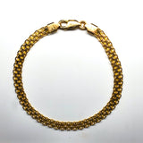 14K Yellow Gold Italian Link Bracelet DEJ-24447