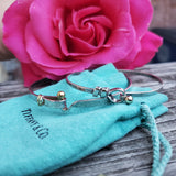 Tiffany Sterling Silver Small Hook & Eye Bracelet  DEJ-24451