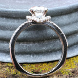 14k White Gold 2.23 CTW Round Diamond Engagement Ring DSR-23740