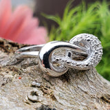 Sterling Silver Diamond Infinity Ring SDM-11386