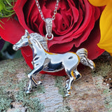 Sterling Silver 3-D Horse Pendant   SSJ-11258