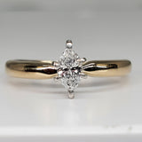 14 Karat Yellow Gold Marquise Solitaire Ring DSR-23757