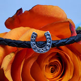 Sterling Silver Horseshoe Reflections Bracelet Bead REF-12344