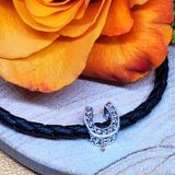 Sterling Silver Horseshoe Reflections Bracelet Bead REF-12344