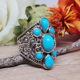 Sterling Silver Samuel B Sleeping Beauty Turquoise Ring DEJ-24463