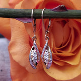 14K Yellow Gold 3 Diamond Infinity Swirl Earrings DER-25971