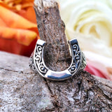 Sterling Silver Horse Shoe Ring SSJ-13098