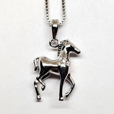 Sterling Silver CZ Accented Foal Pendant SSJ-13113