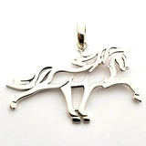 Sterling Silver Open Walking Horse Charm/Pendant SSJ-13404