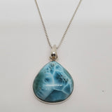 Sterling Silver Larimar Pendant SSJ-13212