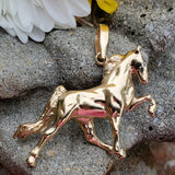 10K Yellow Gold Large Walking Horse GPD-19983