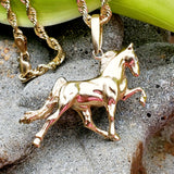 10K Yellow Gold Large Walking Horse GPD-19983