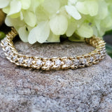 14K Yellow Diamond Link Bracelet  DEJ-24483