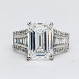 Platinum 5.56CTW Lab Grown Diamond Ring-  DEJ-24497