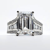 Platinum 5.56CTW Lab Grown Diamond Ring-  DEJ-24497