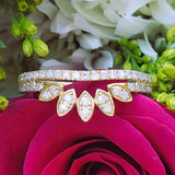 14K Yellow Gold Diamond Tiara Style Band - DWB-24739