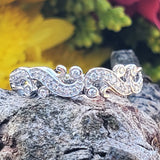 14K White Gold Diamond Filigree Band DWB-24748