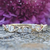 14K Yellow Gold Diamond Vine Band DWB-24747