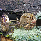 Gold Tone Watch Movement Cuff Links ZGF-5039
