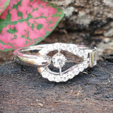 14K White Gold Diamond Shimmer Ring DFR-26072
