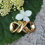 10k Yellow Gold Twist Omega Slide DEJ-24555