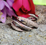 Sterling Silver Diamond Wrap Band SDM-11327