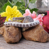 Sterling Silver Diamond Ribbed Bracelet    SDM-11337