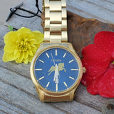 Citizen Quartz Blue Face Walking Horse Watch WAT-7940