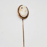 14k Yellow Gold Cameo Stick Pin DEJ-24544