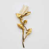Vintage Celluloid Rose Brooch DEJ-24548