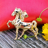 14k Yellow Gold Horse Pendant GCM-21900