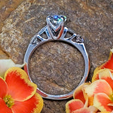 14K White Gold 1.33CTW Diamond Ring -DSR-23809