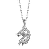 Alamea Sterling Silver Horse Head Pendant SSJ-13768
