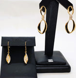 14K Gold Diamond Drop Dangle Earrings DER-26066