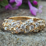 14K Yellow Gold 1CTW Diamond Row Band DEJ-24696