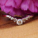 14K Gold Diamond Curved Ring DWB-24770