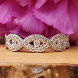14K White Gold Diamond Infinity Ring DWB-24547