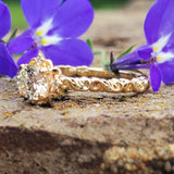 14K Yellow Gold .45ctw Round Diamond Filigree Ring DSR-23823